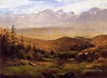 Dans les contreforts du Montais Albert Bierstadt Peinture à l'huile